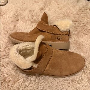 UGG Chestnut Shearling Slip-Ons